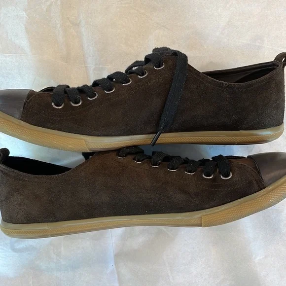 Prada Brown Suede sneakers - Picture 4 of 6